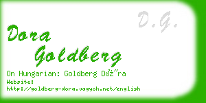 dora goldberg business card